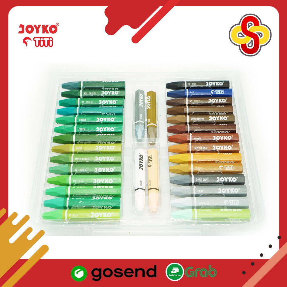 Crayon / Krayon Oil Pastel Joyko - 55 Warna