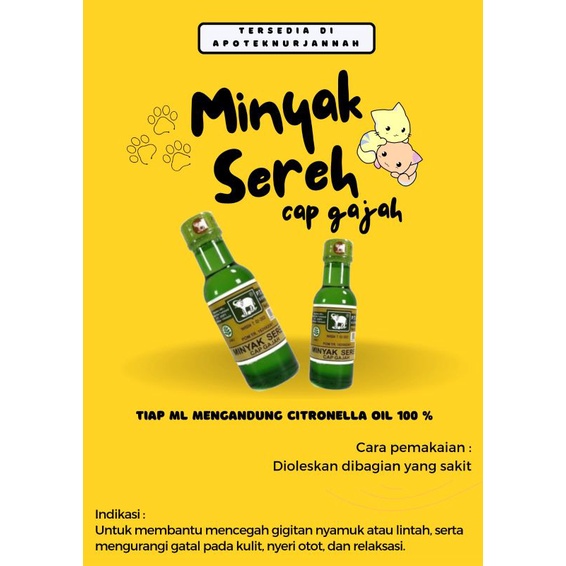 minyak sereh cap gajah