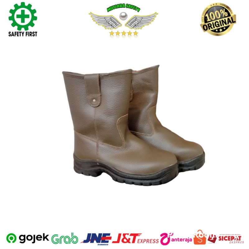 Sepatu krushers Texas Safety Shoes Krusher TEXAS Coklat/Brown safety boots krusher