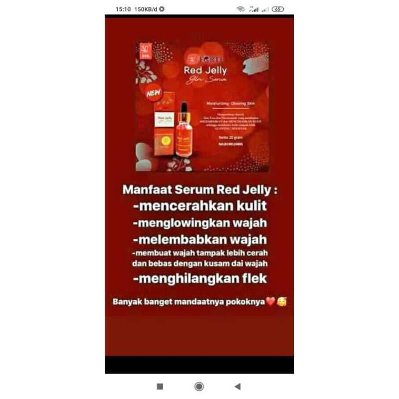 SERUM RED JELLY