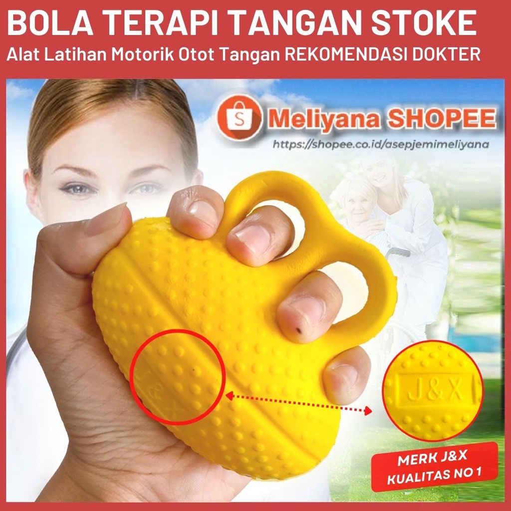 Jual Original Bola Terapi Tangan Stroke Melatih Motorik Otot Tangan