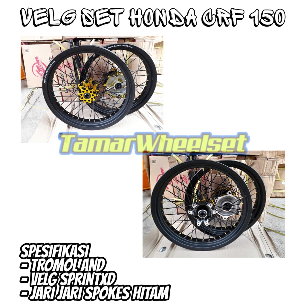 VELG SUPERMOTO HONDA CRF 250/300 TANPA BAN