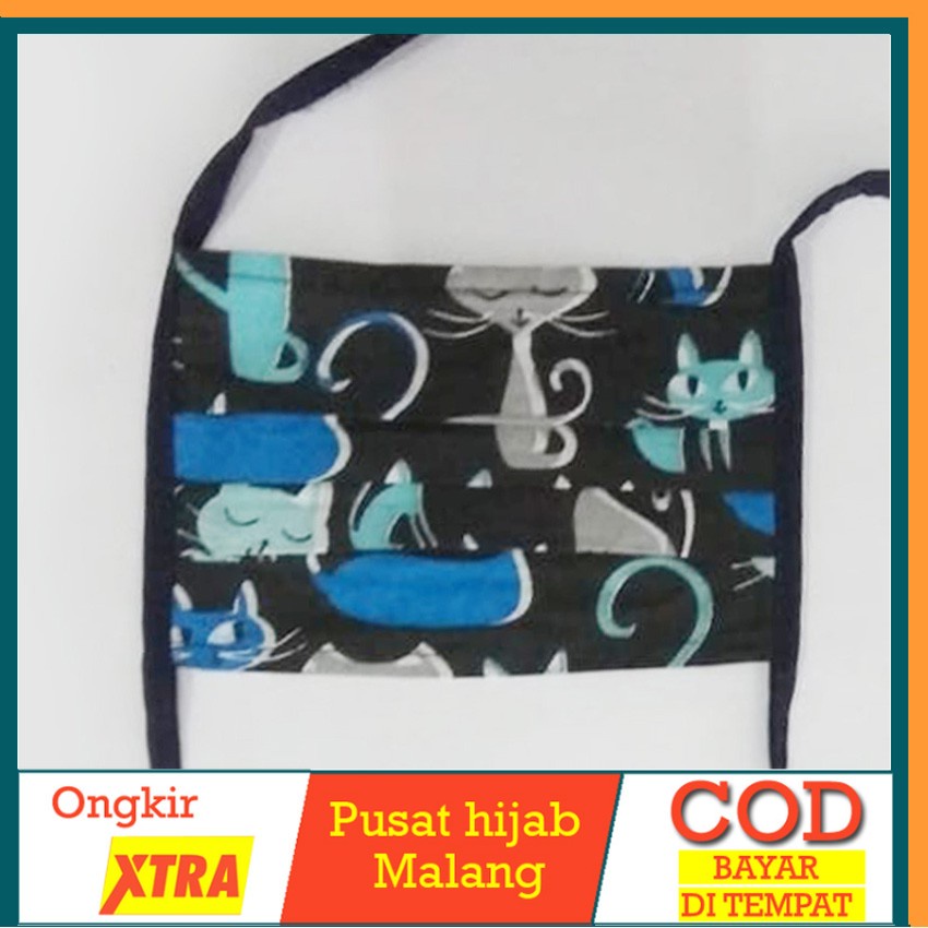 MASKER TALI MOTIF TERBARU / Masker Motif Lucu