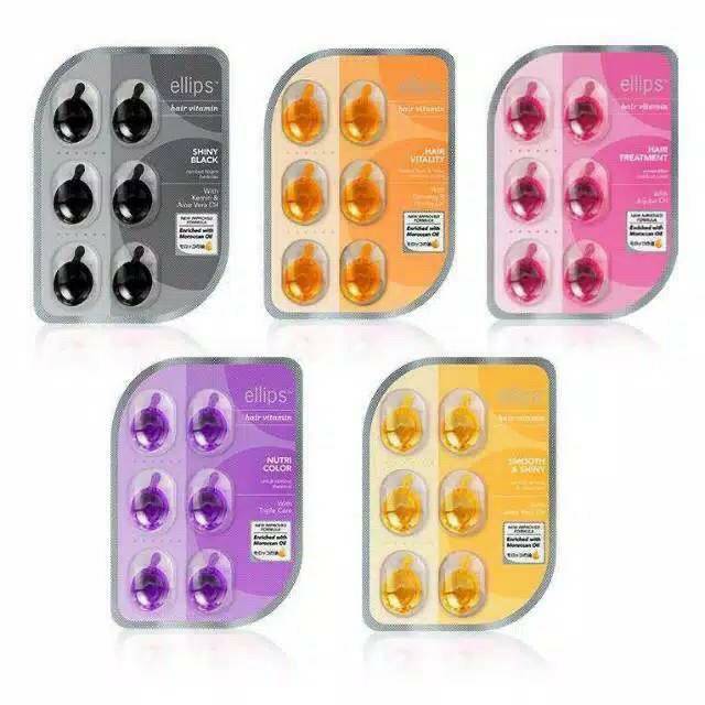ELLIPS HAIR VITAMIN SACHET ISI 6 PCS ~ VITAMIN ELLIPS