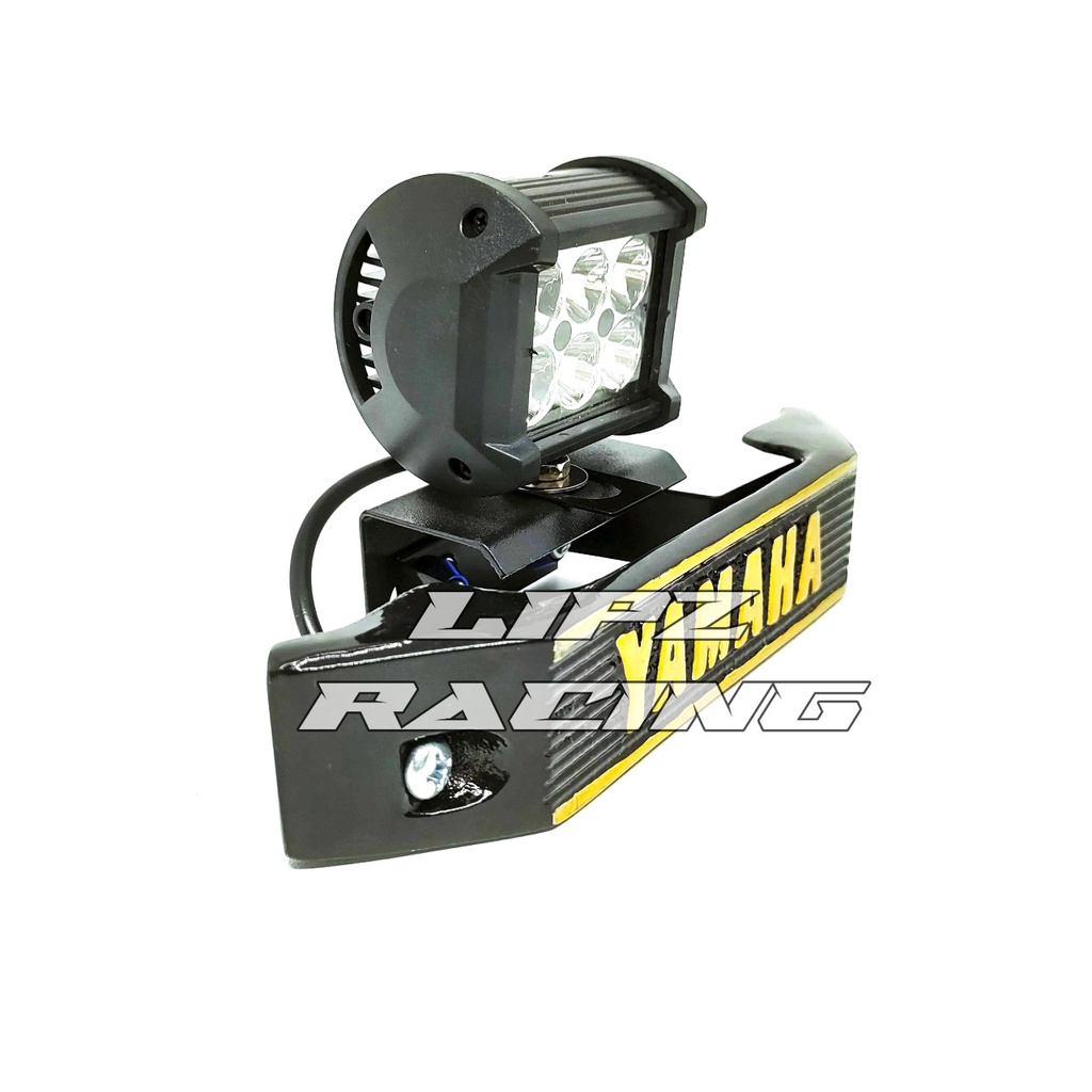 PAKET LAMPU TEMBAK LED 6 MATA MINI + BREKET KUMIS YAMAHA PNP RX-KING SRIES