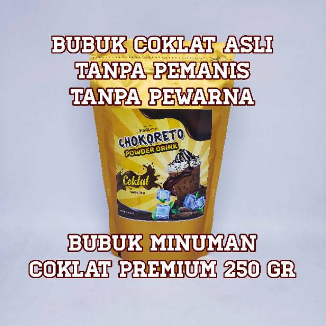 

[Premium] Bubuk Minuman Coklat 250 Gr Chokoreto/ Powder Drink