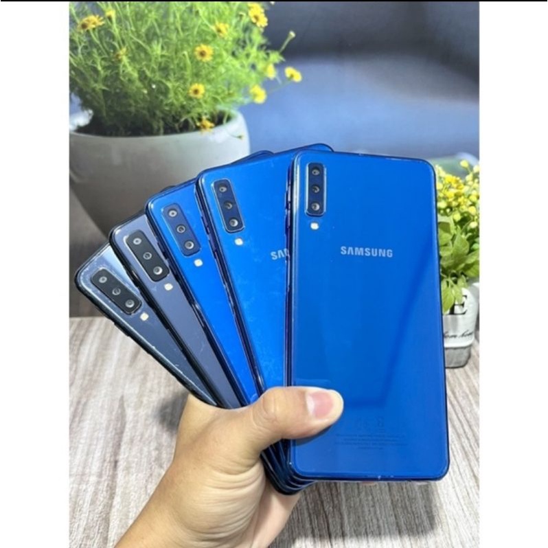 samsung A7 blue ram 4/64GB ex sein