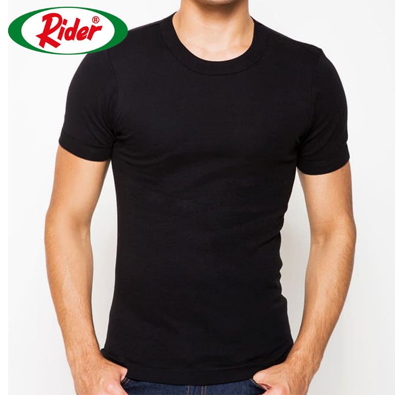 Kaos Oblong Pria Big size O-Neck Rider R223BSW (HITAM)