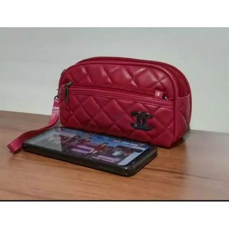 Dompet HP wanita dan uang fashion terbaru BAKPAU 3 ruang mini murah Import kekinian
