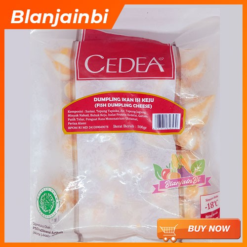 

Cedea Dumpling ikan isi Keju / Fish dumpling Cheese 500gr Bandung