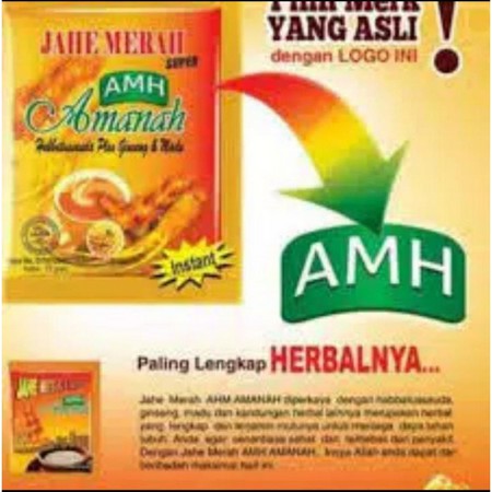 Jahe Merah Super Amanah AMH ORIGINAL Habbatussauda plus ginseng dan madu