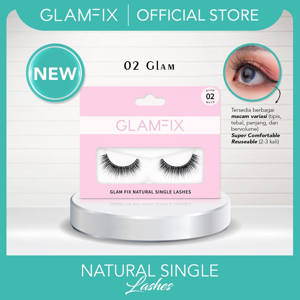 GLAMFIX NATURAL SINGLE LASHES VOLUME