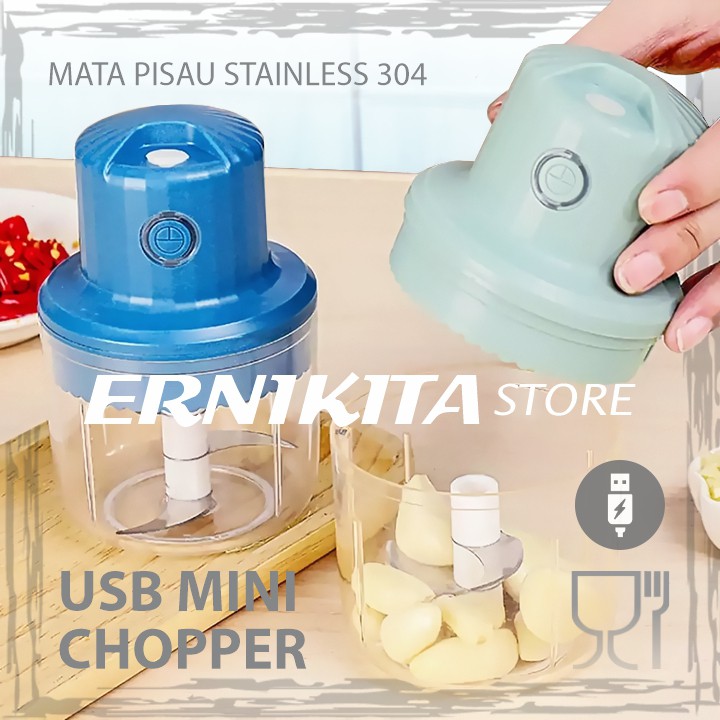 MINI BLENDER CHOPPER ELECTRIC USB - Perajang Bawang Bumbu Daging