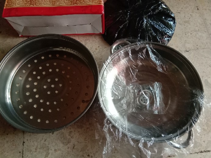 Pusat Grosir Jakarta - Sinda Panci Steamer Kukus 28 Cm Stainless 2 Tingkat Berkualitas Termurah