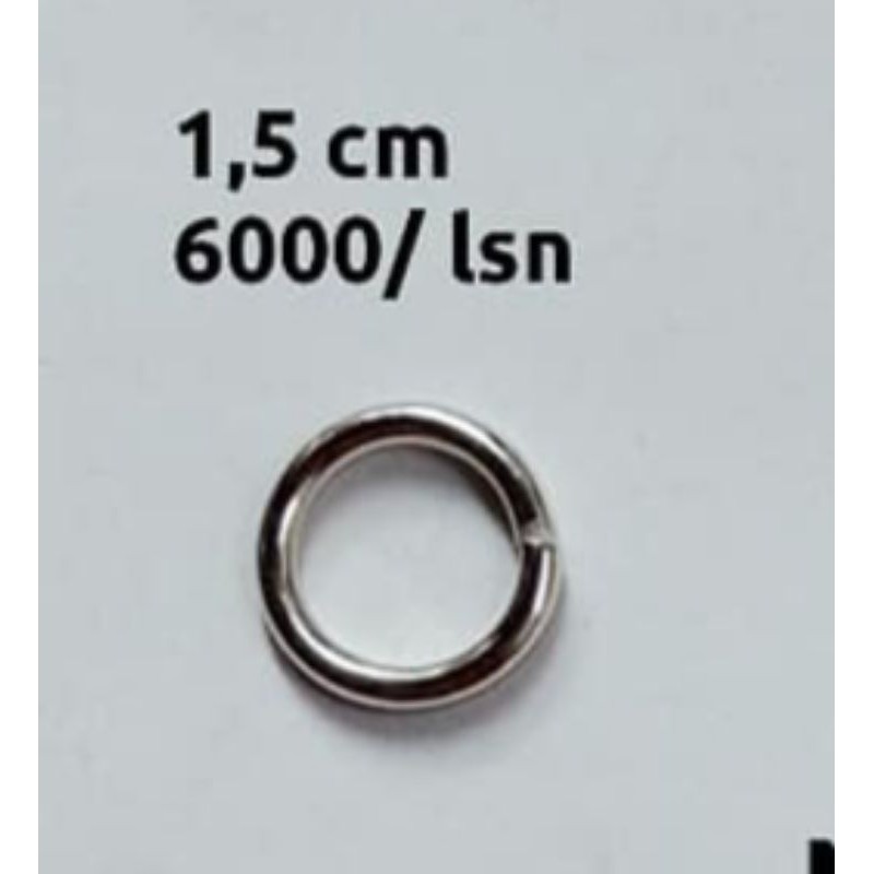 RING O UK 1,5 CM NIKEL&amp; gold