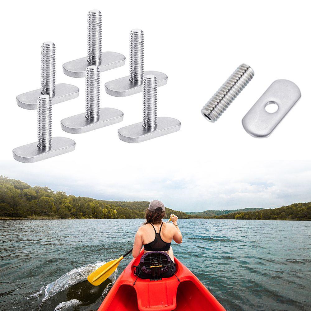 Suyo 4Pcs Sekrup Pengencang Bahan Stainless Steel Untuk Kayak / Kano