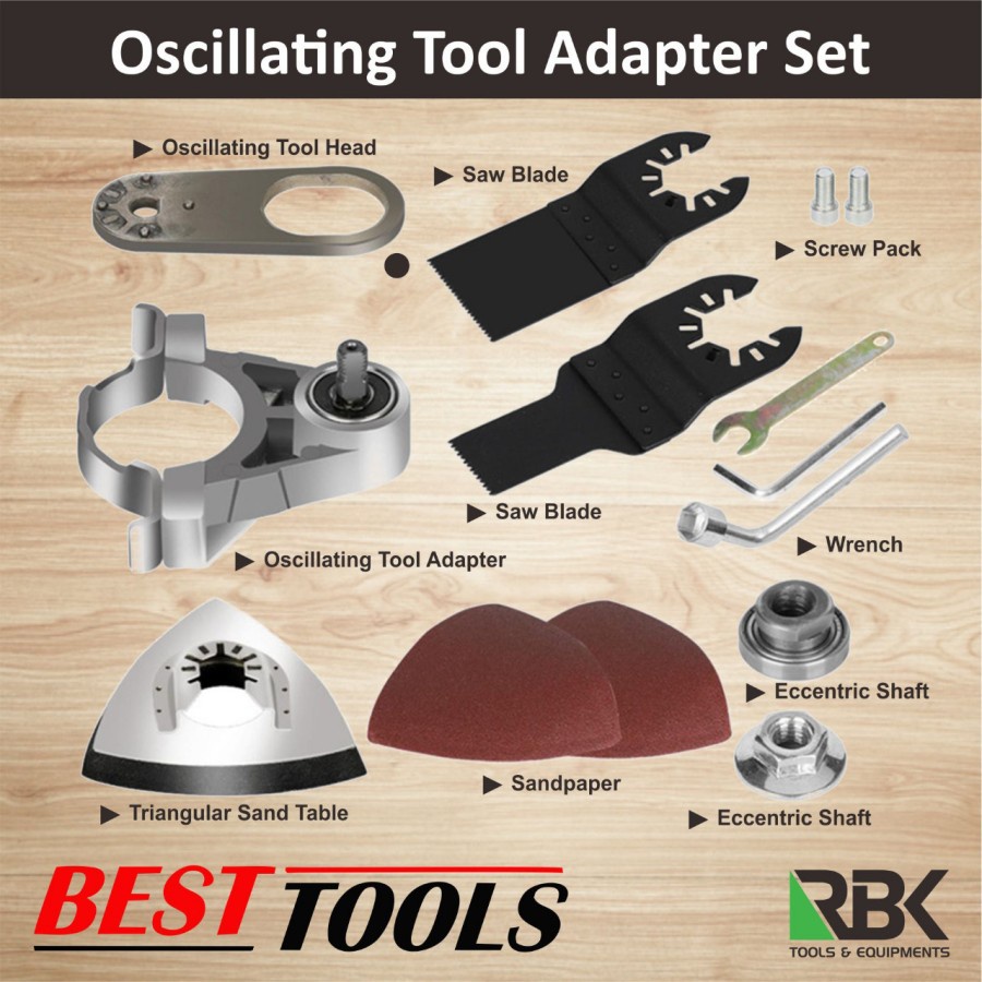 Jual ADAPTER gerinda OSKILASI / converter Oscillating tool adapter kit