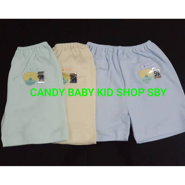 Celana Bayi Ruby Baby Pendek 3/4 Panjang M L XL 3 Warna Muda 3in1 Murah Halus Lembut