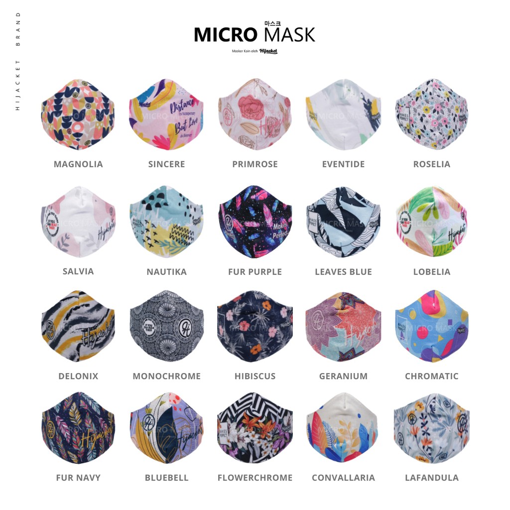 MICRO MASK SPECTRUM® HIJACKET Masker kain Masker Masker hijab kain Masker kain hijab motif mask-3