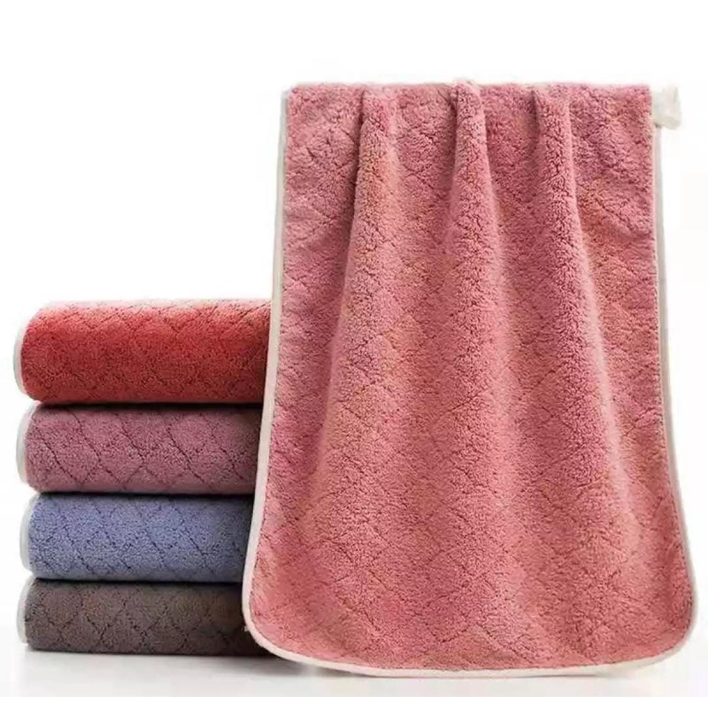 handuk mandi dewasa handuk microfiber import ukuran 140x70cm lembut menyerap air