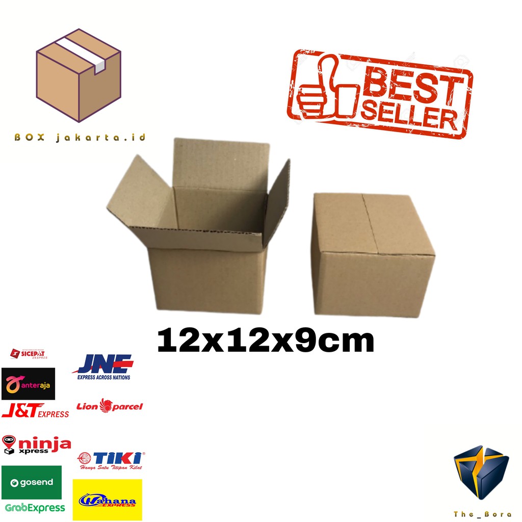 

Kardus Karton Box Ukuran 12x12x9 cm Kotak Box ST untuk packing Souvenir -dll