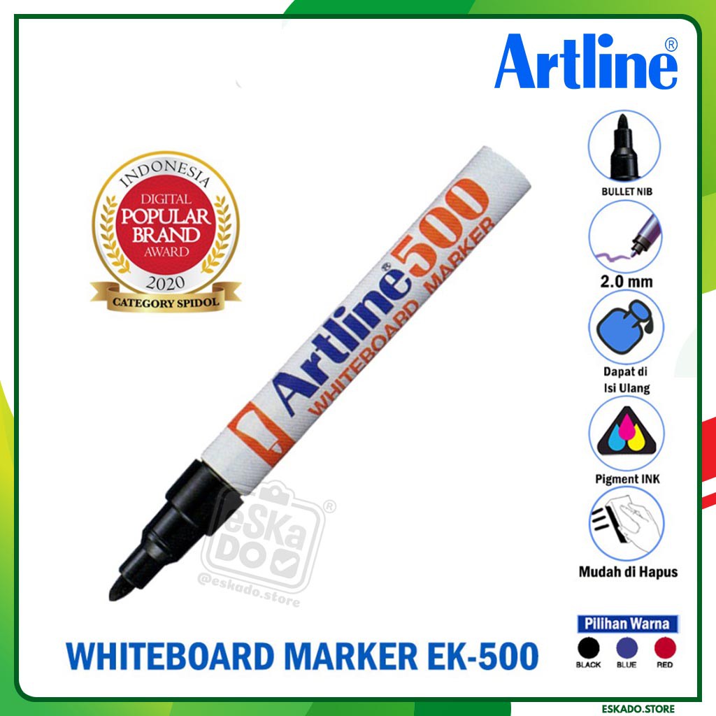 Artline Spidol Whiteboard Marker EK-500