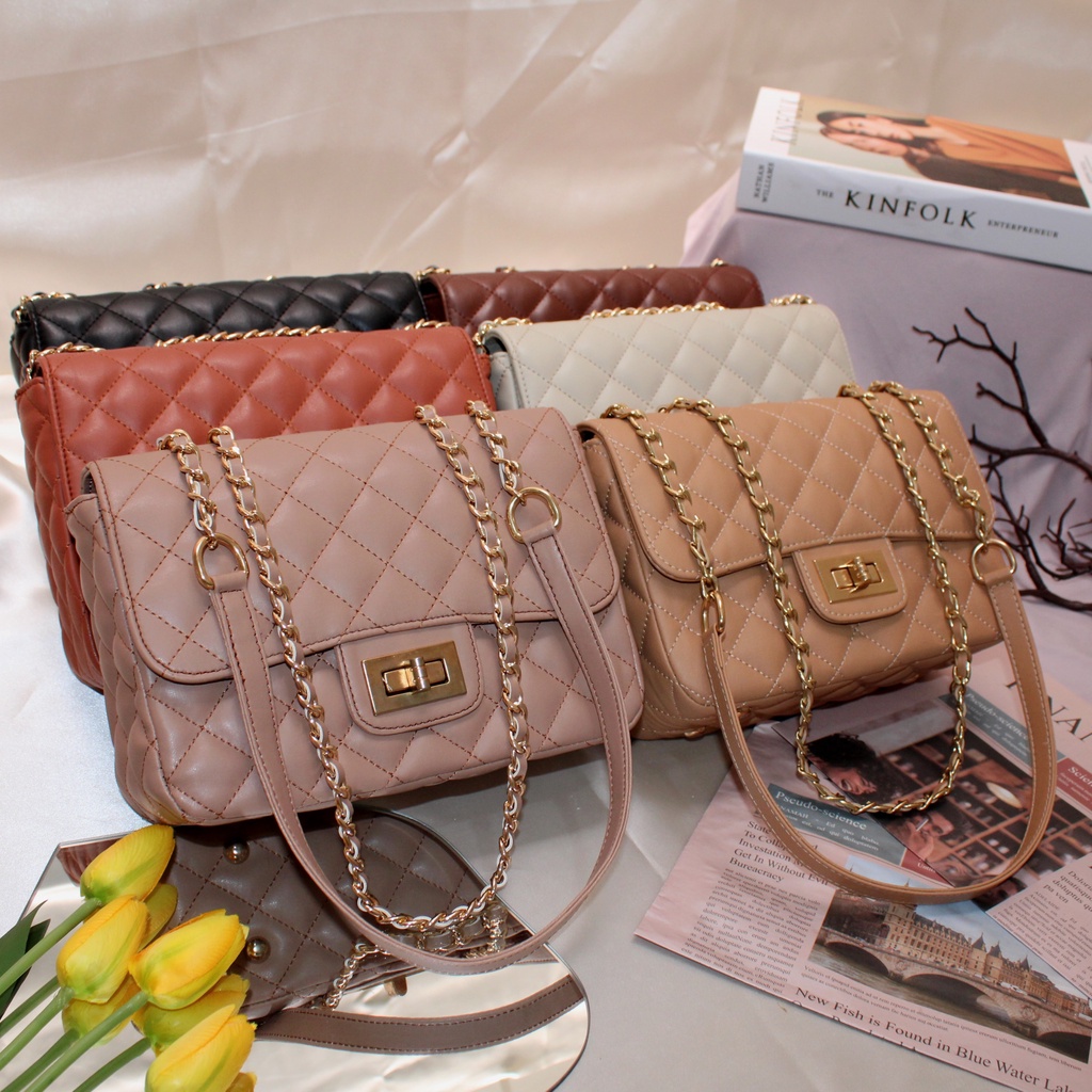 Tas Selempang Wanita Korea Tas Bahu Hand Bag TFN8003