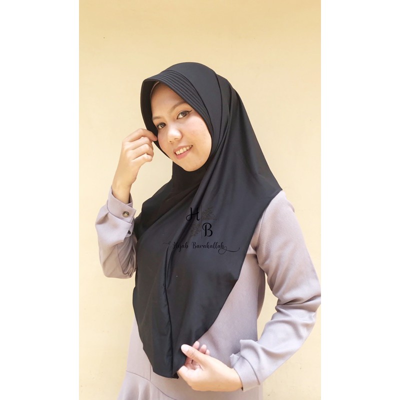 Bergo jersey/Bergo Pet jersey/Bergo Instan Pet/Bergo Bahan jersey premium/Hijab bergo instan-3