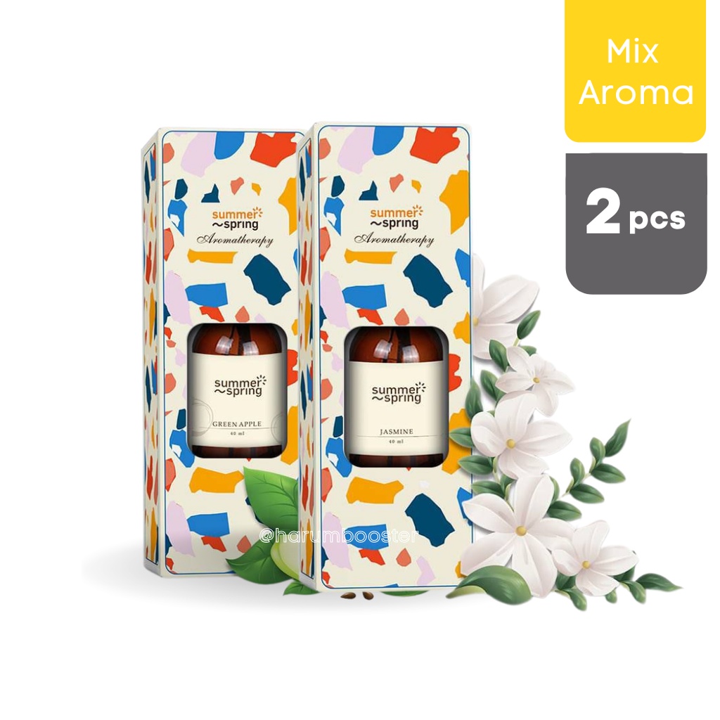 Reed Diffuser Aromatherapy Ruang Tamu Toilet Cafe Hotel Summer spring 40 ml-Mix 1