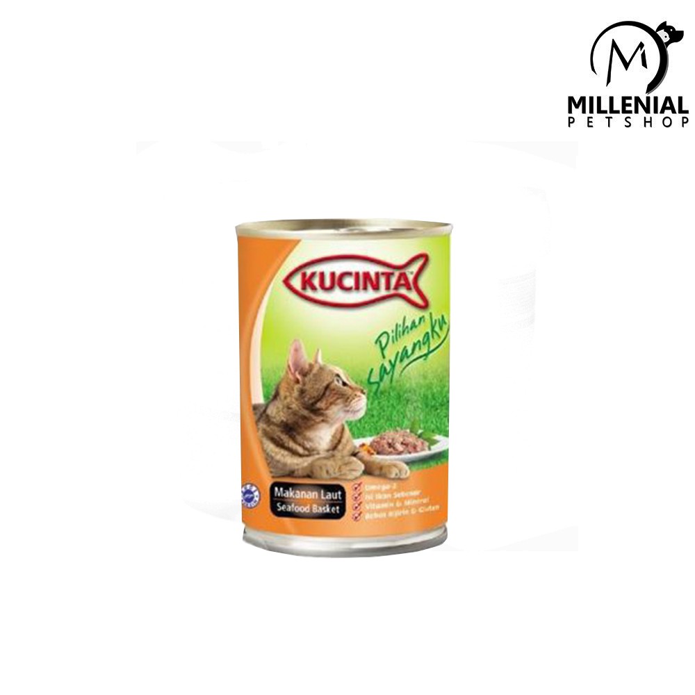 Makanan Kucing basah kaleng Kucinta 400 gram wet food 400gr