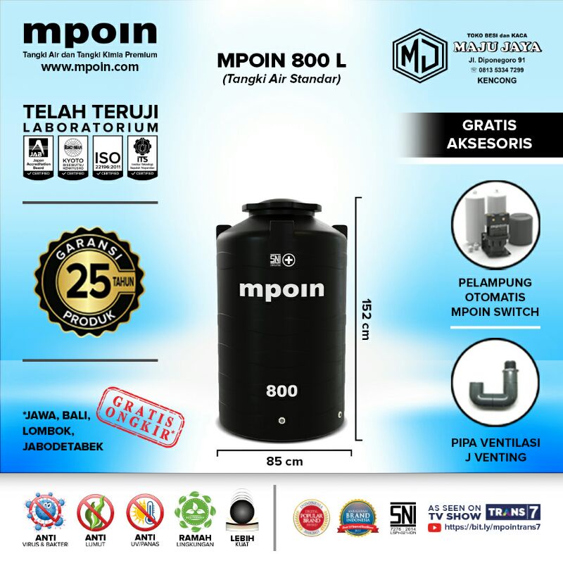 Tandon air 800 liter