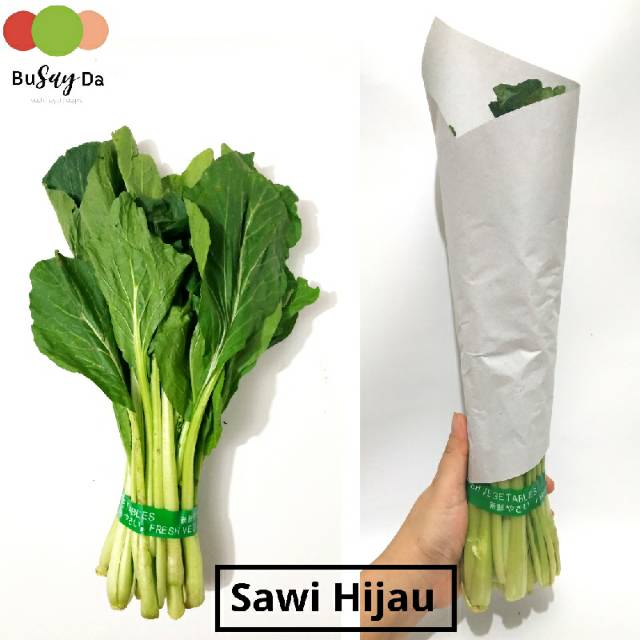

Sayur Sawi Hijau Caisim 1 ikat 500 gram segar | buah sayur BuSayda