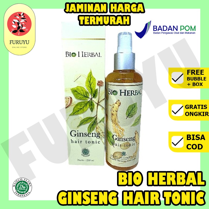 Bio Herbal Hair Tonic Treatment Vitamin Rambut Perawatan Rambut Gingseng Ginseng Original BPOM