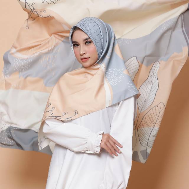 KERUDUNG SEGI EMPAT PRINTING - JILBAB SEGIEMPAT - HIJAB SEGIEMPAT SCARF ANSARA