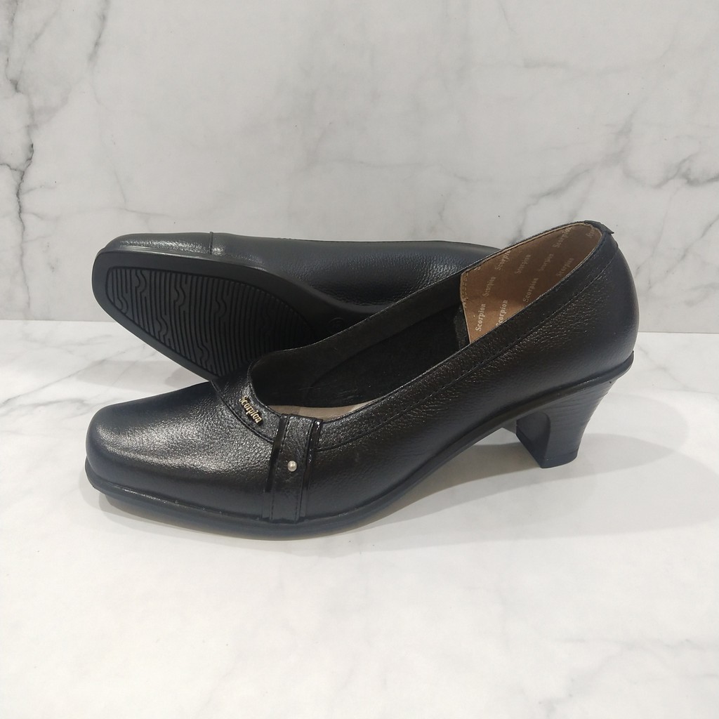 Sepatu Pantofel Wanita Kulit Kerja Scorpion 3302 Terlaris