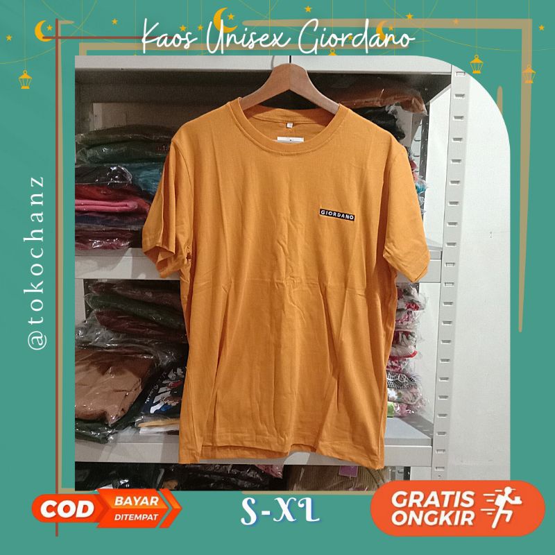KAOS POLOS COWOK LOGO GIORDANO