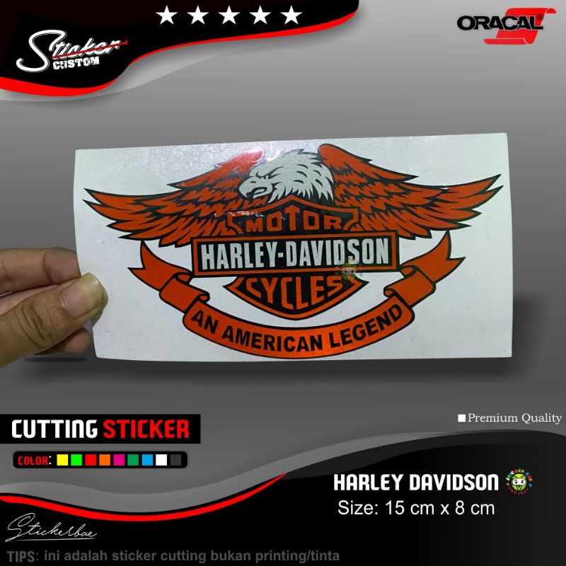 Sticker cutting harley davidson nyala reflective