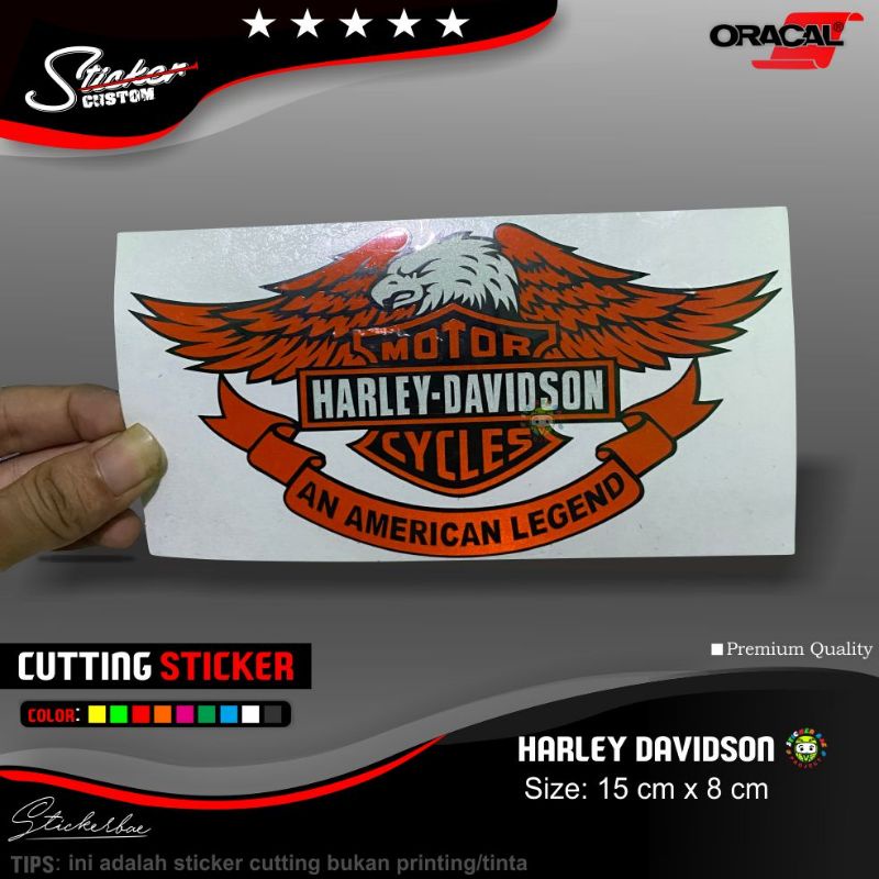 Sticker cutting harley davidson nyala reflective