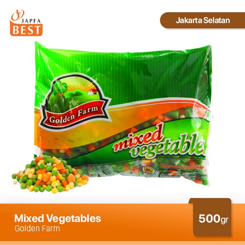 Mixed Vegetables / Campuran Sayuran Beku Golden Farm 500 gr