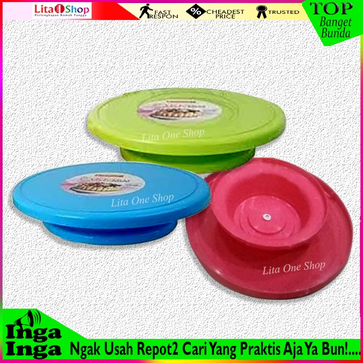 CAKE TRAY ROTARI / TATAKAN KUE PUTAR SOGO/ MEJA PUTAR KUE