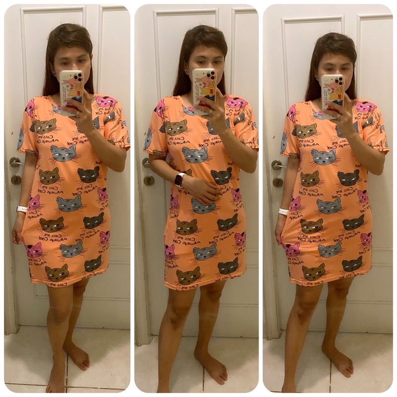 BEBIDOL REMAJA DEWASA PIYAMA IMPORT BAJU TIDUR POOH ELMO MICKEY TSUM HELLO KITTY CP KOREA LEISURE VOGUE-🐾Dst Cat Orens