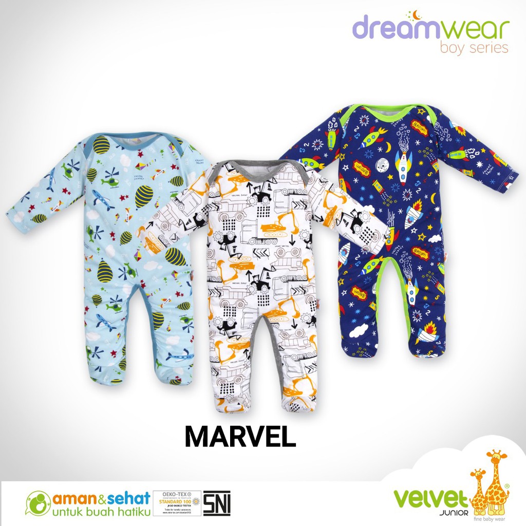 Velvet Dreamwear Jumper Tutup Kaki (BOY)