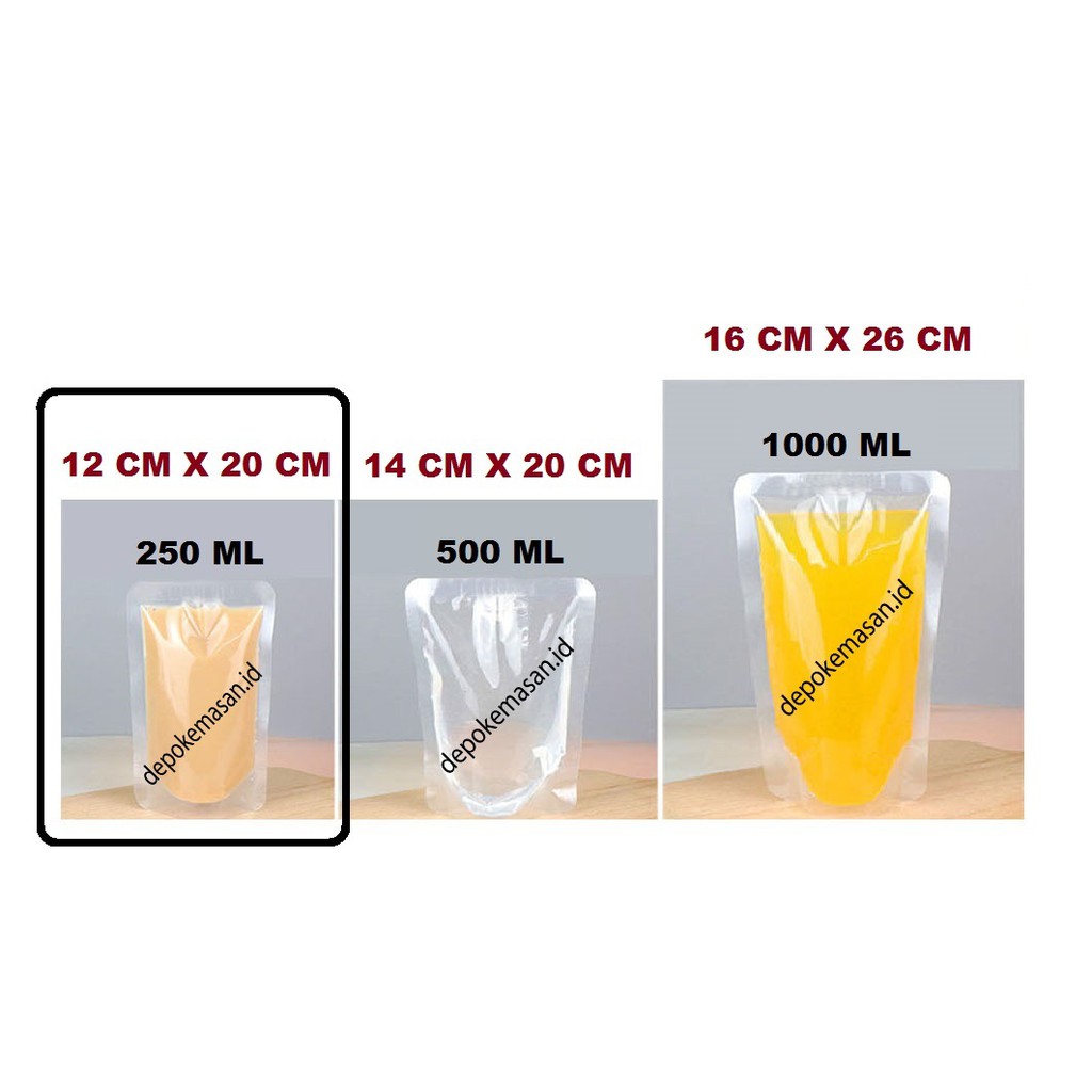 Standing Pouch Nylon 250ml 12x20