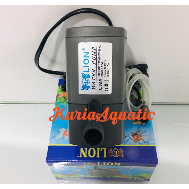 LION L 103 POMPA CELUP AIR AQUARIUM / KOLAM / HIDROPONIK LION L103