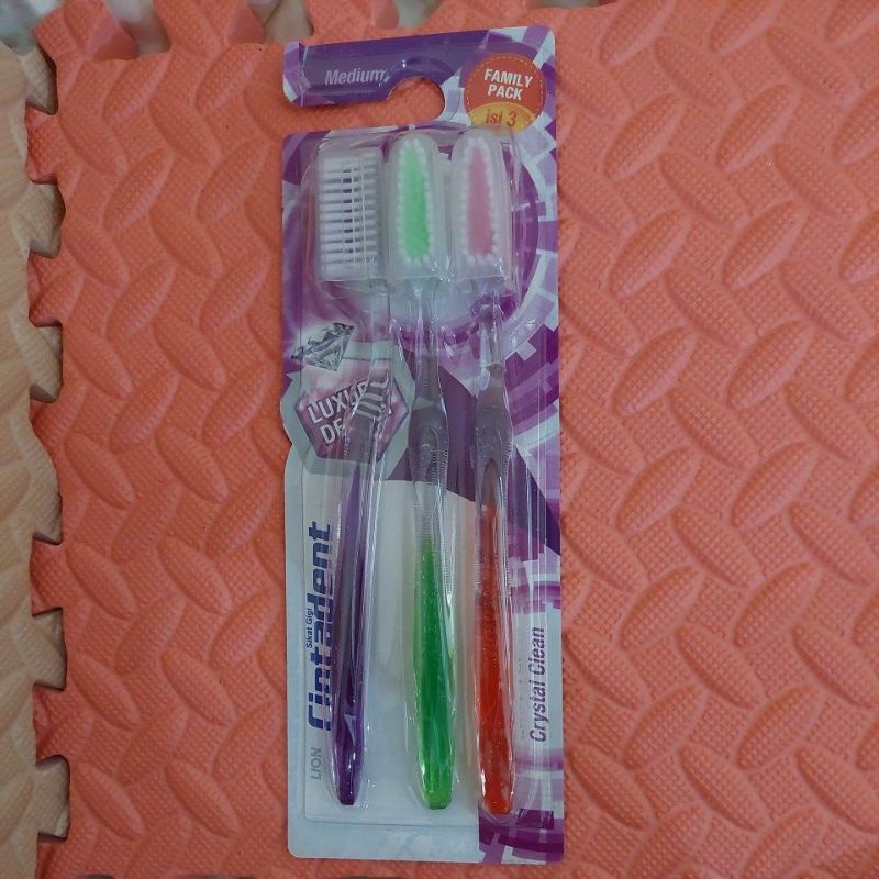 ORAL-B/systema/ciptadent extra clean/ciptaden srystal clean Sikat Gigi All Rounder 3pcs