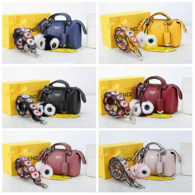 Fendi By the way mini 3317# Silver Hardware*
With *multicolour stud Strap,