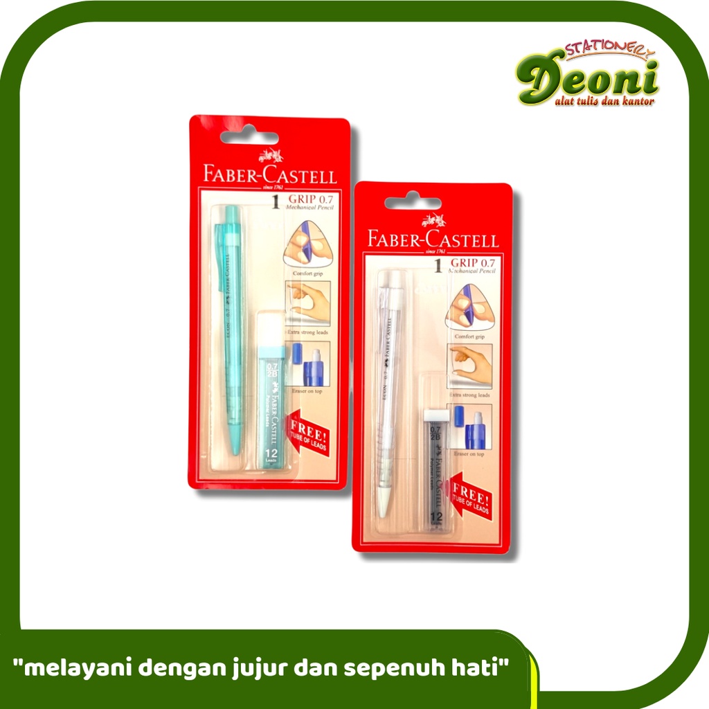 

FABER-CASTELL Grip 0.7 Mechanical Pencil / Pensil Mekanik- Free Tube of Leads