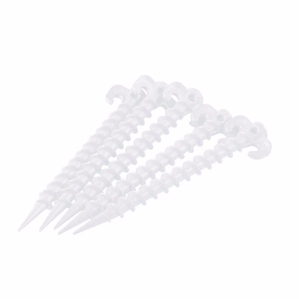 QUINTON 5pcs 5pcs Tent Pegs Travel Sets Horn Nails Luminous Tent Nails Fixed pegs nail Nails Tent Accessories Long Multifunction Camping Ground Screw Pegs