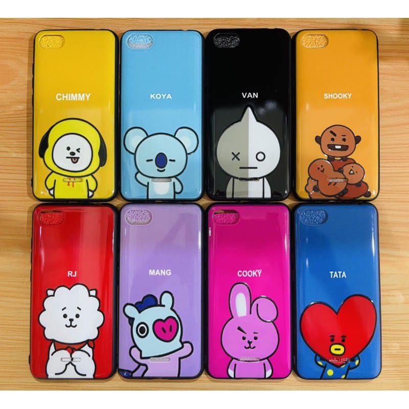 Softcase kartun bt warna Oppo A53 A33 A32 2020 A3S Realme C1 case bt21 bts