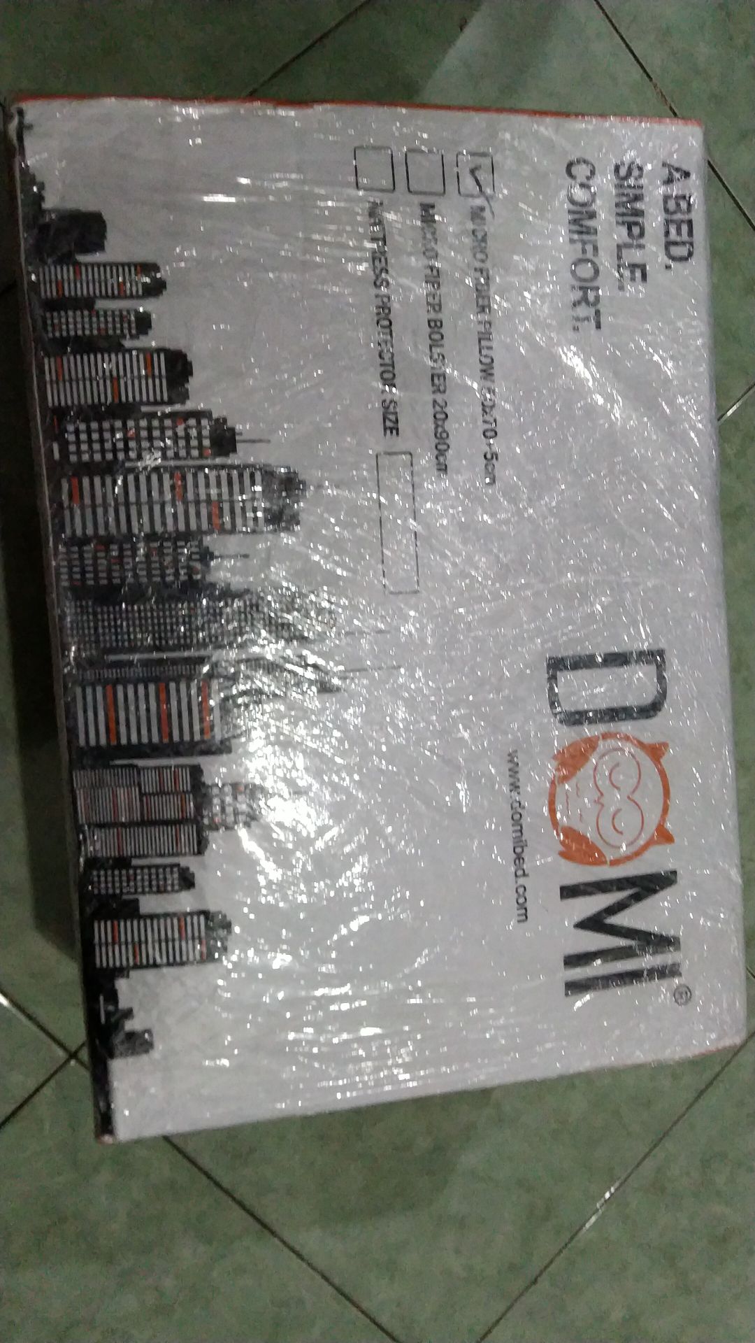 Domi  Bantal Microfiber Pillow 50x70 Cm Grey
